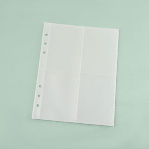 Bán buôn A5/<span class=keywords><strong>A6</strong></span> trong suốt rõ ràng PP Thẻ Tay áo lưu trữ Pocket trong 6 lỗ Loose-Leaf Album Refill túi sản phẩm - Product Image 2