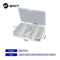 Boîte de rangement transparente pour matériel de pêche, emballage personnalisé, étui portable pour leurres de pêche