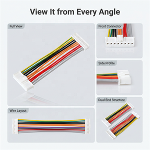 Câble Connecteur JST XA XAP Pas de 2,54 mm, 2,5 mm, 2, 3, 4, 5, 6, 7, 8, 9, 10, 11, 12 Broches, 4 Broches, 7 Broches, Faisceau de Câbles à Bornes Serties - Product Image 4