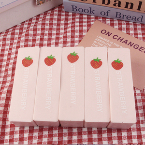 Jouets à presser en forme de bâtonnet de fraise, mignons et souples en PU rose, bâtonnet de crème fraise amusant, jouet moelleux jaune en forme de beurre pour femmes et filles, cadeau - Product Image 5