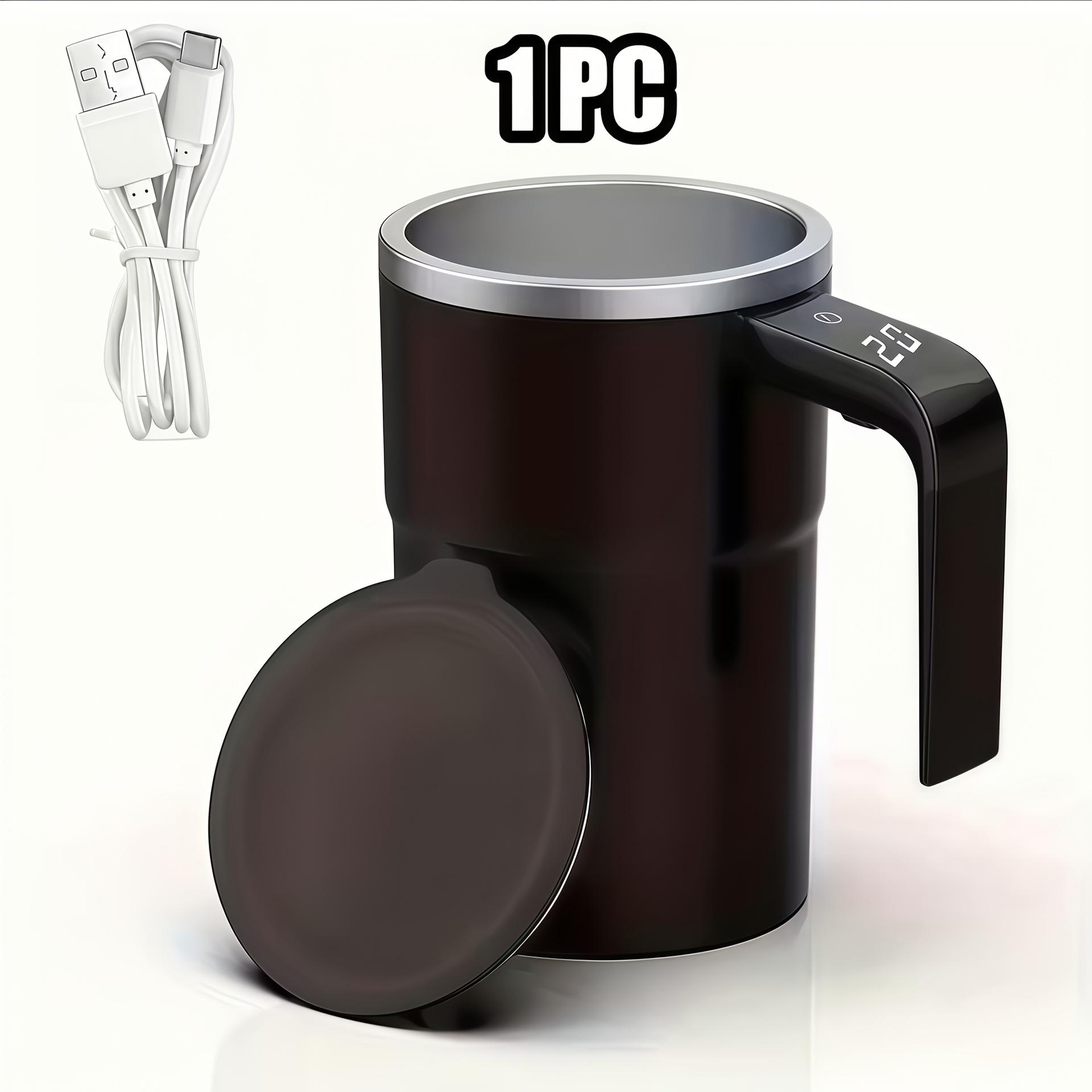 black magnetized automatic mixing cup