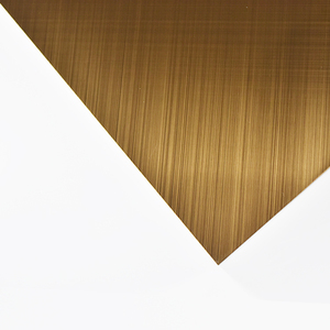 Fornitore di lastre Ferosteel Ss metallo decorativo colorato 304 finitura dell'attaccatura dei capelli acciaio inossidabile Foshan 4 x8 Ss316 in Qatar personalizza BV - Product Image 2