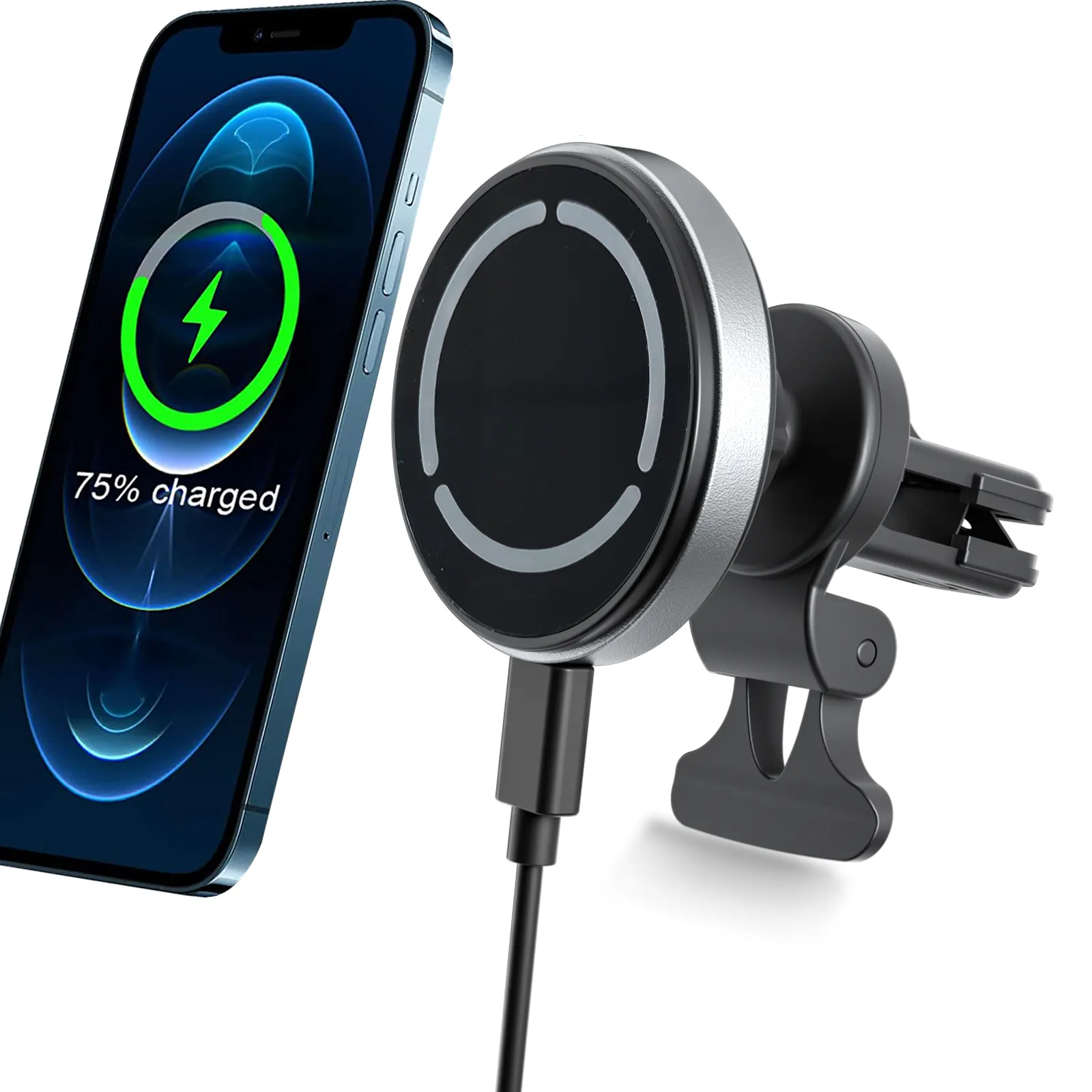 New Arrival Magnetic Car Charger Wireless Phone Holder Magnet For Iphone 12 15W Fast Car Wireless Charger
