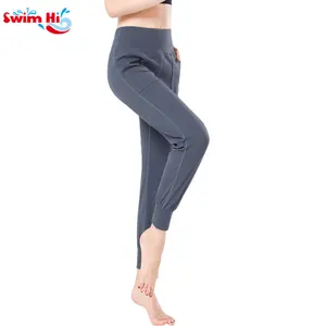 Mode Jogging hose mit Tasche Fitness Yoga tragen hohe Taille Nylon Spandex Yoga Leggings Damen Trainings hose Jogger