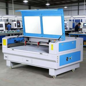 Doppelkopf CO2-Laser-Schneid- und Graviermaschine 1600x1000mm Arbeitsbereich 60-130W Hochleistung AI/BMP/PLT für Metall/Holz/Gummi - Product Image 1