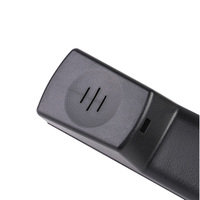 Microphone Électret Industriel Étanche avec Cordon Spiralé, Réduction de Bruit et Interrupteur PTT pour Téléphone
