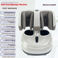 Masseur de jambe complet détaché Esthéticienne à compression d'air Shiatsu Pétrissage Roulant Vibration Veau Jambe Massage des pieds Machine avec chaleur