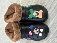 Zuecos con Decoración de Oso de Dibujos Animados, Sandalias de Verano y Pantuflas Forradas de Piel para Invierno, Ideales para Recuerdos de Boda, Uso en Interiores y Exteriores