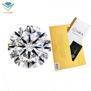 Yu Ying RTS, Moissanita con Certificado GRA Gratuito, Corte Brillante Redondo, Piedra Preciosa de Diamante Sintético Blanco para Joyería - Product Image 1
