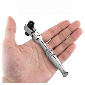 Mini Llave de Trinquete de 1/4'' con Cabezal Flexible de 72 Dientes, Herramienta Manual de Doble Uso para Reparaciones - Product Image 5