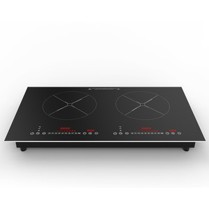 Table de cuisson à induction portable encastrable à double brûleur, 2 zones, plaque électrique en acier inoxydable, 24 pouces, panneau tactile, usage commercial - Product Image 3