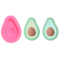 Nouveau moule à gâteau en silicone écologique en forme d'avocat pour la pâtisserie, antiadhésif, réutilisable, résistant au four, pour la décoration au sucre et au chocolat