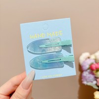 2026 신상품 한국 스타일 수제 믹스 스타일 헤어핀 여성 어린이 여자아이용-뱅스 & 사이드핀