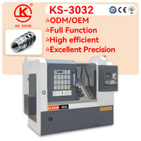Centre de tournage CNC industriel robuste à 4 axes KS-3032 avec tourelle linéaire de haute précision pour opérations de fraisage combinées