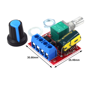 อุปกรณ์ควบคุมมอเตอร์ PWM DC 5V-35V สวิตช์ควบคุมความเร็วฟังก์ชั่นสวิตช์5A หรี่ไฟ LED - Product Image 2