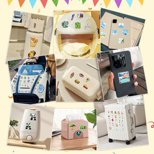56 pièces en gros, autocollants mignons et kawaii imperméables, imprimés avec soin, sur le thème <span class=keywords><strong>Mikko</strong></span>, pour la papeterie et les étagères de livres - Product Image 2