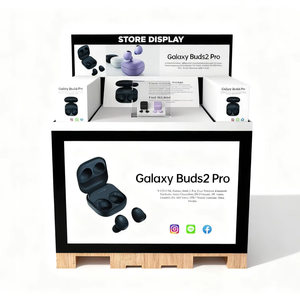 Vitrine en carton recyclé imprimée sur mesure avec style vintage autoportant à faire soi-même pour la vente au détail d'audio en boutique - Product Image 2