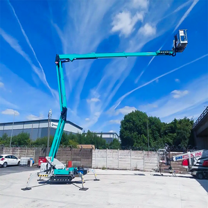 Elevador articulado sobre orugas de araña todo terreno de 10-24M, plataforma de trabajo aéreo, chasis de orugas, elevador telescópico hidráulico eléctrico - Product Image 2