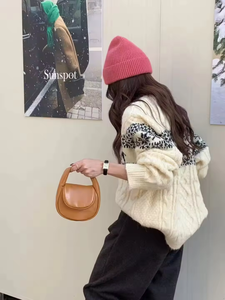 Sac à main bandoulière de luxe léger et durable en cuir véritable pour femmes MUNUAN 2025 avec fermeture à glissière - Product Image 3