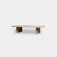 Table basse d'extérieur de haute qualité mobilier d'extérieur en bois de racine de teck et de bois