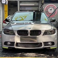 Untuk 0911 untuk 3 Series E90 OLIVER Gaya M3 Bumper Depan/Belakang Kap Mesin Fender Knalpot Quad Paket Upgrade Body Kit Lengkap