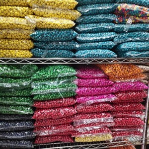 ลูกปัดไม้ทรงกลมหลากสีสำหรับทำสร้อยข้อมือ จำนวนมาก ขนาด 4-17 มม. เป็นมิตรกับสิ่งแวดล้อม ผลิตจากไถโจว - Product Image 3