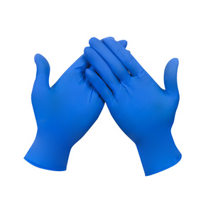 ถุงมือไนไตรล์ Wu An สีโคบอลต์บลู เกรดอาหาร ทนน้ำมัน ใช้แล้วทิ้ง สำหรับครัวเรือนและครัว 50 ชิ้นต่อถุง - Product Image 1