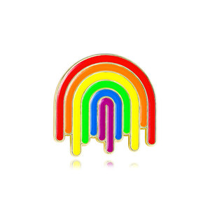 メーカーエナメルレインボープライドブローチピンlgbtラペルピンカスタムゴールドシルバープレートメッキlgbtqゲイプライドラペルピン - Product Image 5