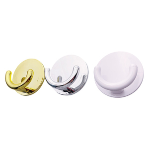 벽 및 자체 접착 후크 용 강력한 접착 크롬 골든 컬러 스티커 후크 - Product Image 6