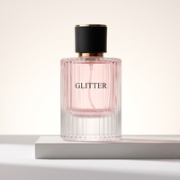 Flacon de parfum en verre transparent avec embout fileté, flacon pulvérisateur vide pour parfum, emballage cosmétique personnalisé avec logo