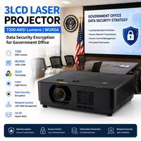 Proyektor Laser 3LCD Enkripsi Keamanan Data 7200 ANSI Lumens Wuxga untuk Kantor Pemerintahan