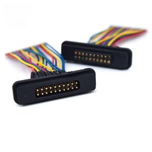 Câble de terminaux de charge magnétique pour équipement médical, contact en laiton 20 broches, prise aveugle à aspiration magnétique 2A, boîtier en nylon IP65 - Product Image 3