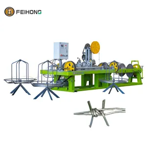 Factory price automatic galvanized twisted barbed wire making machine