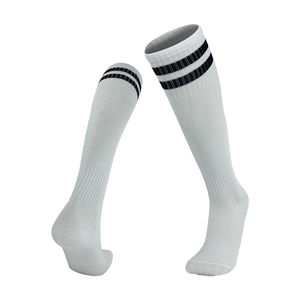 <span class=keywords><strong>Chaussettes</strong></span> longues classiques de football à poignée longue, Logo personnalisé, <span class=keywords><strong>chaussettes</strong></span> de football sur le genou pour garçons - Product Image 3