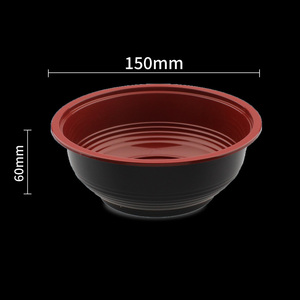 Bol en PP en gros OEM, bol à ramen <span class=keywords><strong>japonais</strong></span>, qualité alimentaire, micro-ondable, bols jetables avec couvercles - Product Image 4