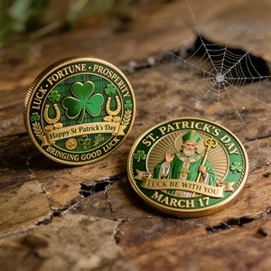 Venta al por Mayor de Monedas Conmemorativas 3D del Día de San Patricio, Trébol de la Suerte, Recuerdo Coleccionable, Regalo - Product Image 3