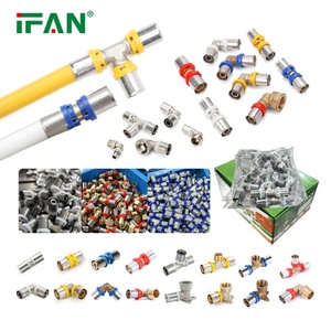 <span class=keywords><strong>Raccords</strong></span> de tuyauterie PEX <span class=keywords><strong>multicouche</strong></span> IFAN CE ISO personnalisés, type PERT, 16-32 mm, raccord à sertir PEX - Product Image 2