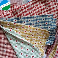 2024 nouveau tissé 100% fil de coton teint à carreaux imprimé stock lot tissu pour chemise textile keqiao