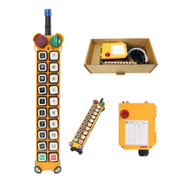 Telecontrol Uting para grúa aérea, control remoto por radio, 1 transmisor a 2 receptores, 18 botones, UHF, 12-65V, 65-440V, 1 unidad