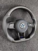 Volant en fibre de carbone compatible avec Volkswagen Polo gti Scirocco GTS GTE GLI R-Line Golf 6 Mk4 Mk5 Mk7 GTD CC Polo Jetta Passat