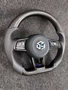 Volant en fibre de carbone compatible avec Volkswagen Polo gti Scirocco GTS GTE GLI R-Line <span class=keywords><strong>Golf</strong></span> 6 Mk4 Mk5 Mk7 <span class=keywords><strong>GTD</strong></span> CC Polo Jetta Passat - Product Image 2