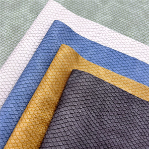 0.9mm d'épaisseur en relief Grain tissu matériel synthétique cuir artificiel PU cuir pour sac chaussure - Product Image 1