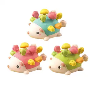 Baby educational learning toys cartoon hedgehog shape focused training color coordination digital learning toy