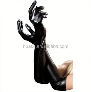 Gants longs sexy en cuir PU Gants longs sexy en cuir PU - Product Image 3