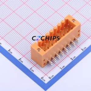 KF2EDGERM-3.5-2*8P Plug-in Terminal Block Bent Lead Through Hole,P=3.5mm Board-to-Board / Socket Closed Screw Fixing 2x8P 3.5mm - Product Image 1