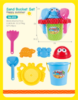 Ensemble d'outils de plage en plastique pour creuser le sable avec seaux, jouets adaptés aux enfants, outils de bêchage de sable et de jeu dans la neige pour garçons et filles