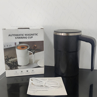 Tasse à café électrique à agitation magnétique automatique Intelligent 304 affichage de la température en acier inoxydable couvercle rechargeable pour thé Matcha