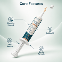 Pâte de Soin Digestif pour Animaux de Compagnie : Probiotiques & Prébiotiques pour la Santé Intestinale, Soutien à l'Équilibre Digestif pour Chats, Gel OEM Marque Privée