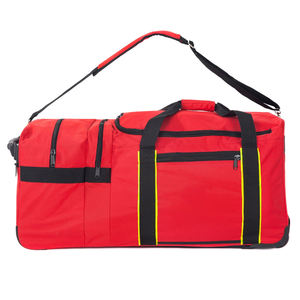 Heavy Duty Polyester Unisex <b>Rolling</b> EMT Gear <b>Bag</b>, Fireman Equipment Duffel with Wheels - Product Image 3