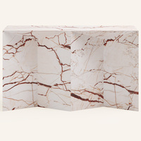 Couloir Entrée Forme Géométrique Table Salon Moderne Pierre Naturelle Travertin Console Table